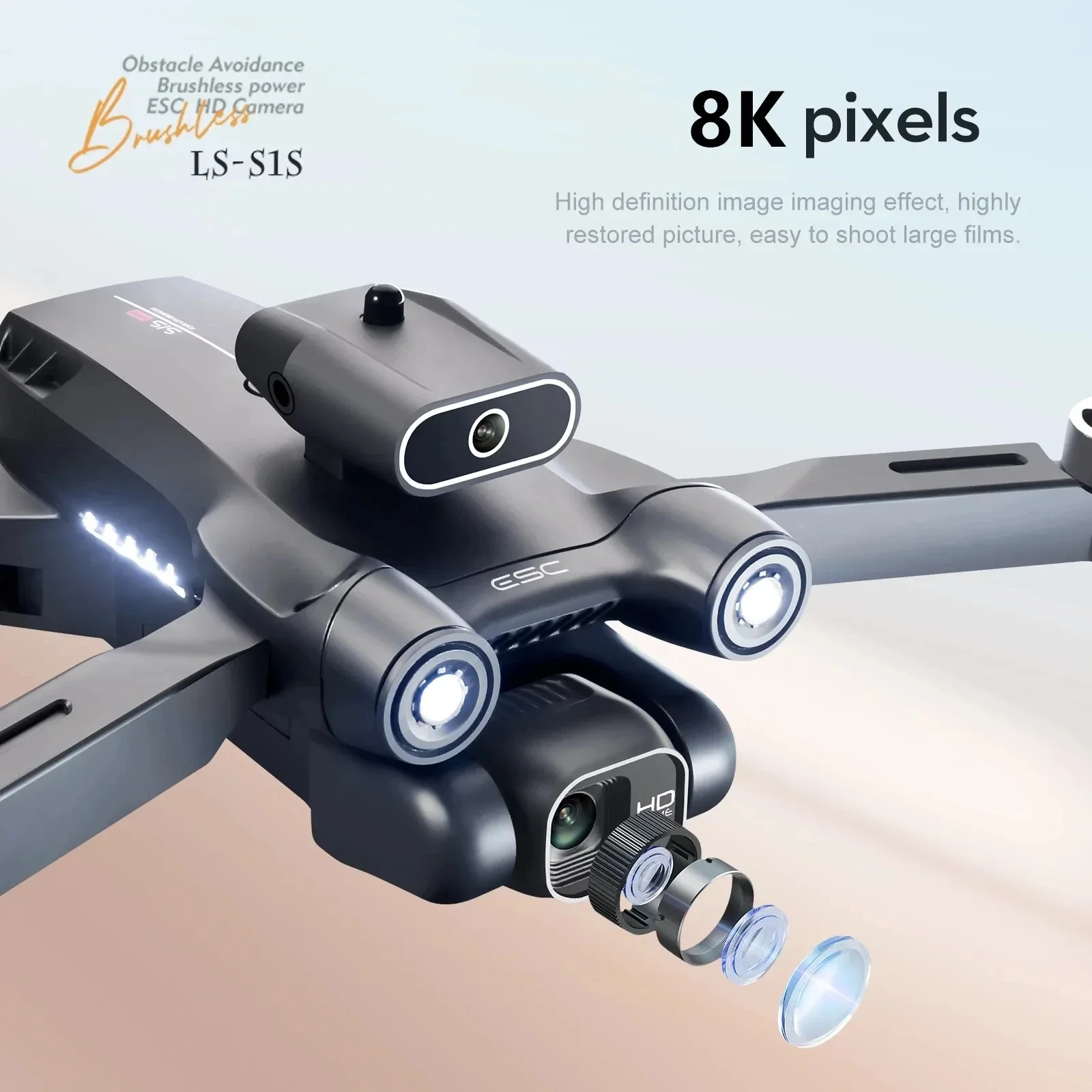 New S1S 5G GPS Drone Camera 8K - Drone Camera 4K ulasan dan harga