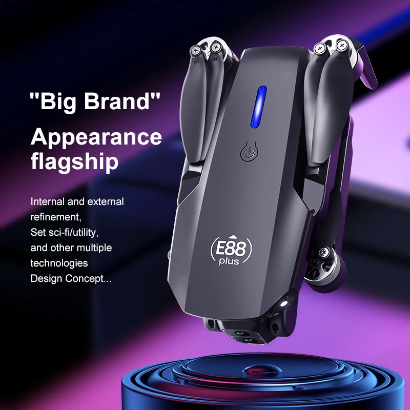 New E88 Plus Quadcopter Drone: - Drone Camera 4K ulasan dan harga