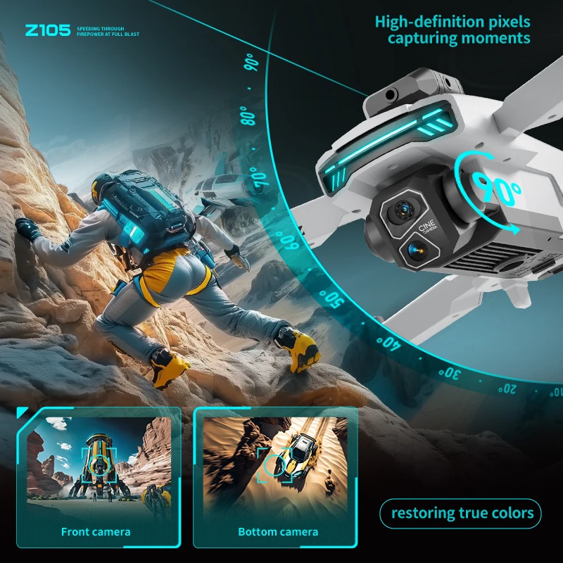 Z105 Drone RC Quadcopter with  - Drone Camera Vlog ulasan dan harga